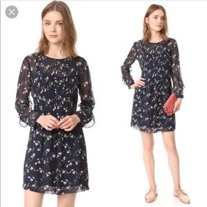 Navy floral Club Monaco size 6 Catira dress